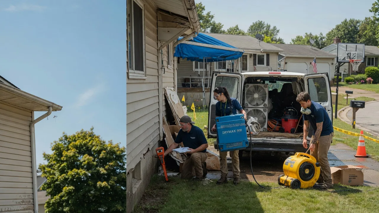 Ceiling Leak Cleanup in Miller City, OH near me