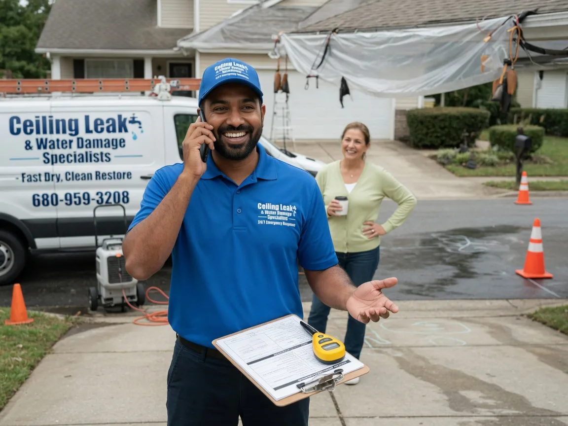 Ceiling Leak Cleanup Miller City, OH FAQs